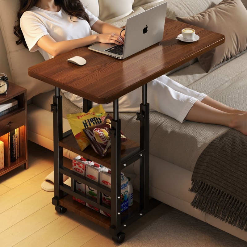 Desk Setup Maker - Movable Lifting Bedside Table Bedside Small