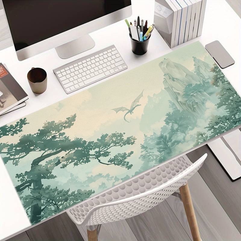 Desk Setup Ergonomics - Whimsical Iron Art Mouse Pad Cloud