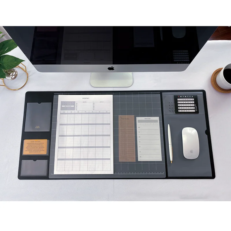 Desk Pad Leather Large - Portable Memo Pad Large Mouse Pad