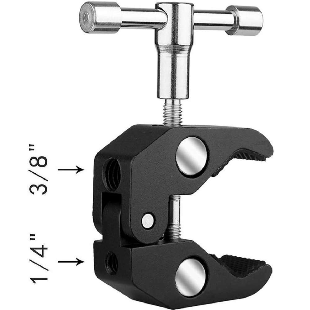 Monitor Arm Clamp - Large Arm Clip Ballhead Clamp Double