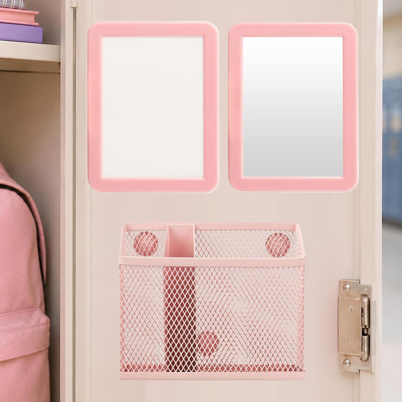 Pen Cup Magnetic - Locker Accessories Kit Magnetic Mirror Whiteboard