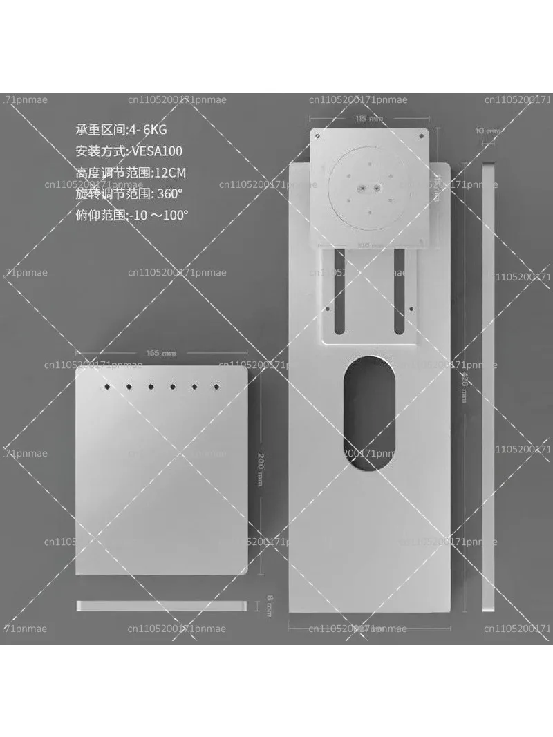 Desk Setup Ergonomics - CNC Aluminum Alloy Monitor Bracket Lifting