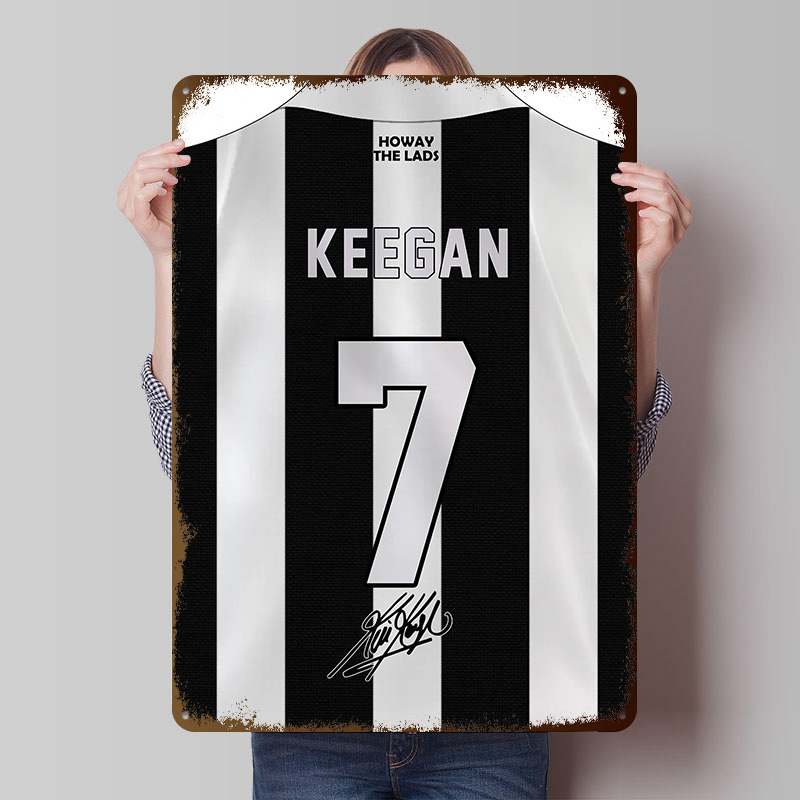 Desk Setup Poster - Kevin Keegan 7 Newcastle Football Shirt