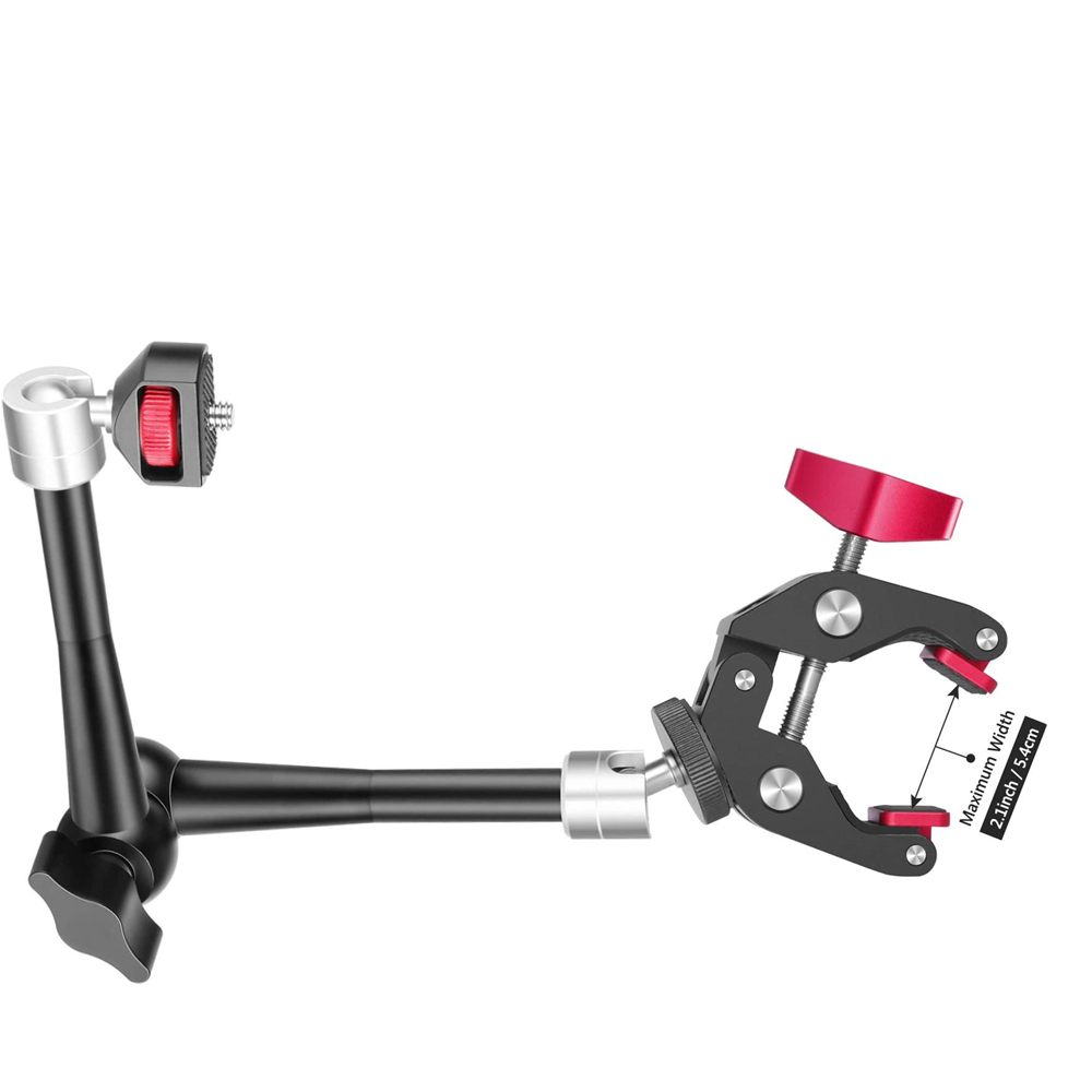 Monitor Arm Clamp - Adjustable Articulating Friction Magic Arm Large