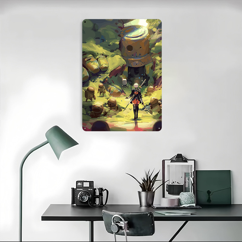 Nier Automata: 2B in Forest Me - Desk Setup Poster 评论和价格