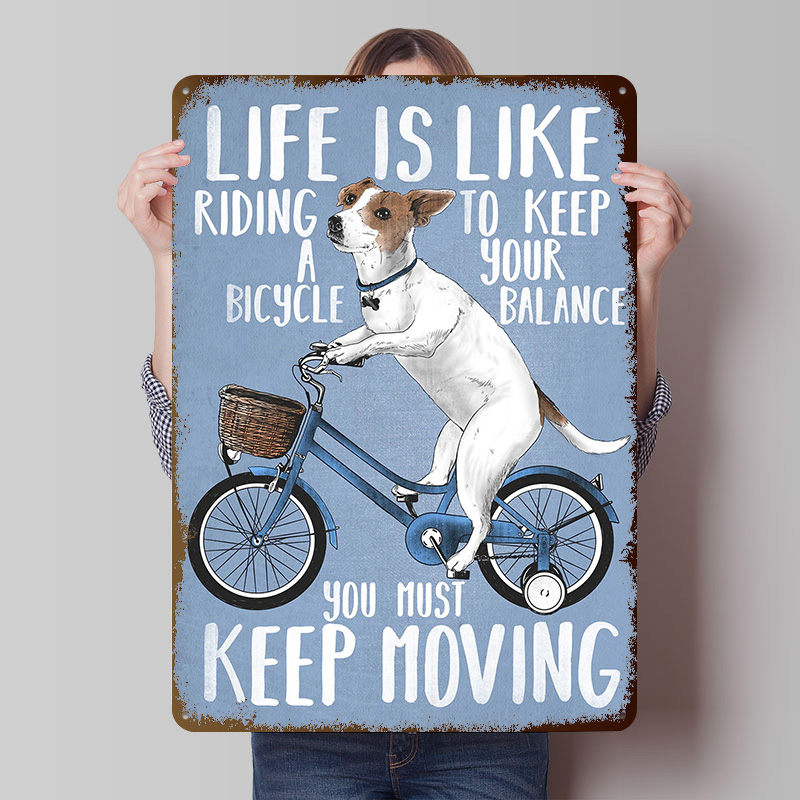 Life Is Like Riding a Bicy Met - Desk Setup Poster 评论和价格