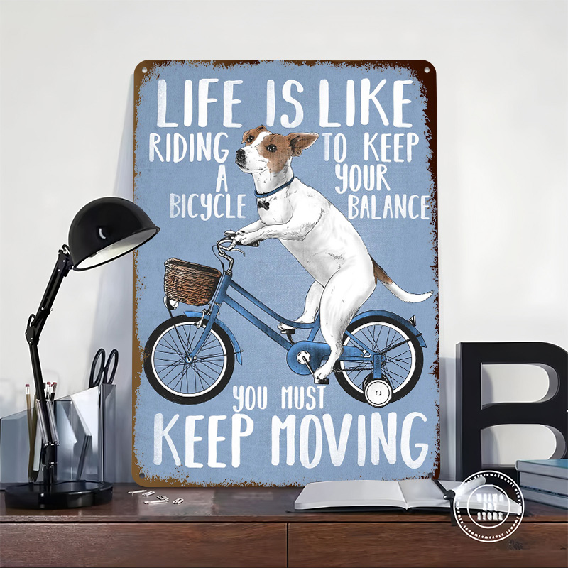 Life Is Like Riding a Bicy Met - Desk Setup Poster 评论和价格