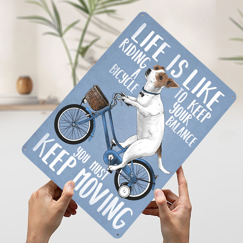 Life Is Like Riding a Bicy Met - Desk Setup Poster 评论和价格