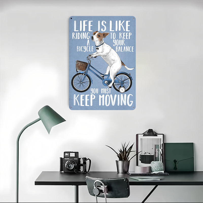 Life Is Like Riding a Bicy Met - Desk Setup Poster 评论和价格