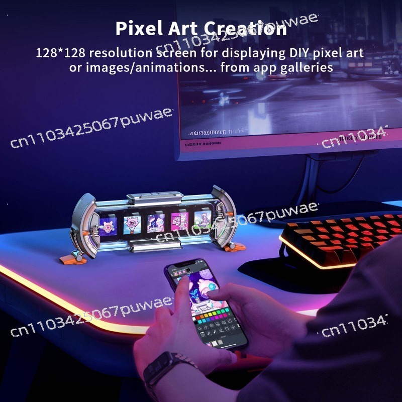 Pixel Screen Nixie Tube Clock  - Desk Setup Youtube 评论和价格