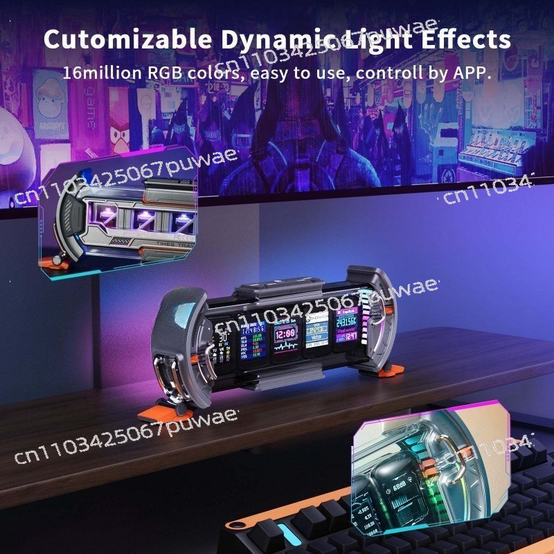 Pixel Screen Nixie Tube Clock  - Desk Setup Youtube 评论和价格