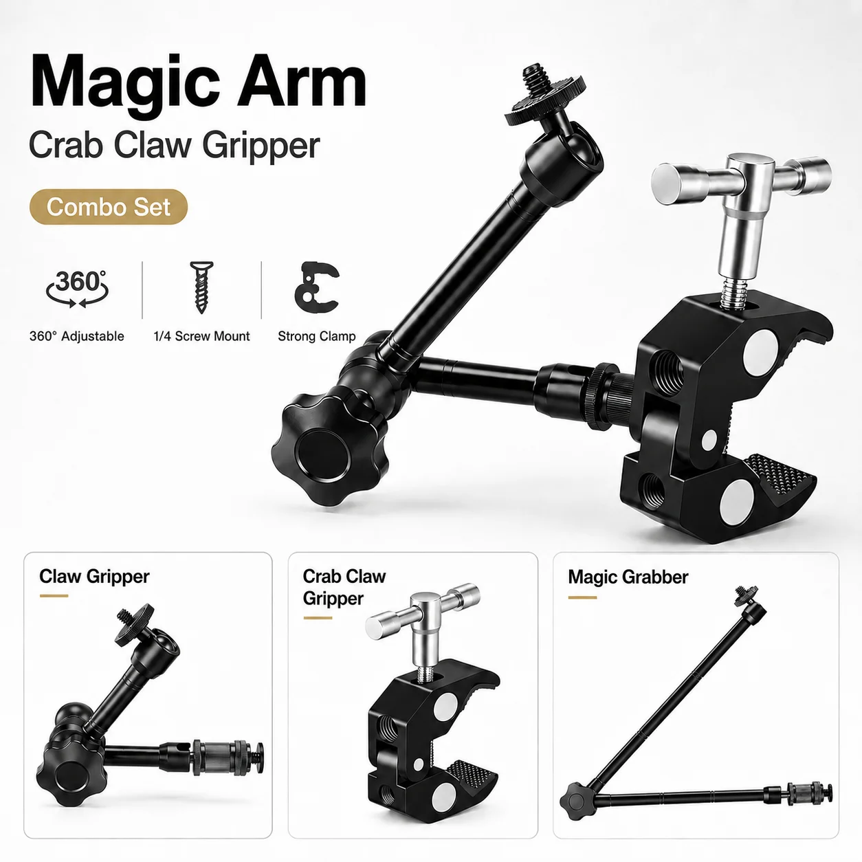 Magic Arm 7/11/20 Inch 360° Ro - Monitor Arm Clamp 评论和价格