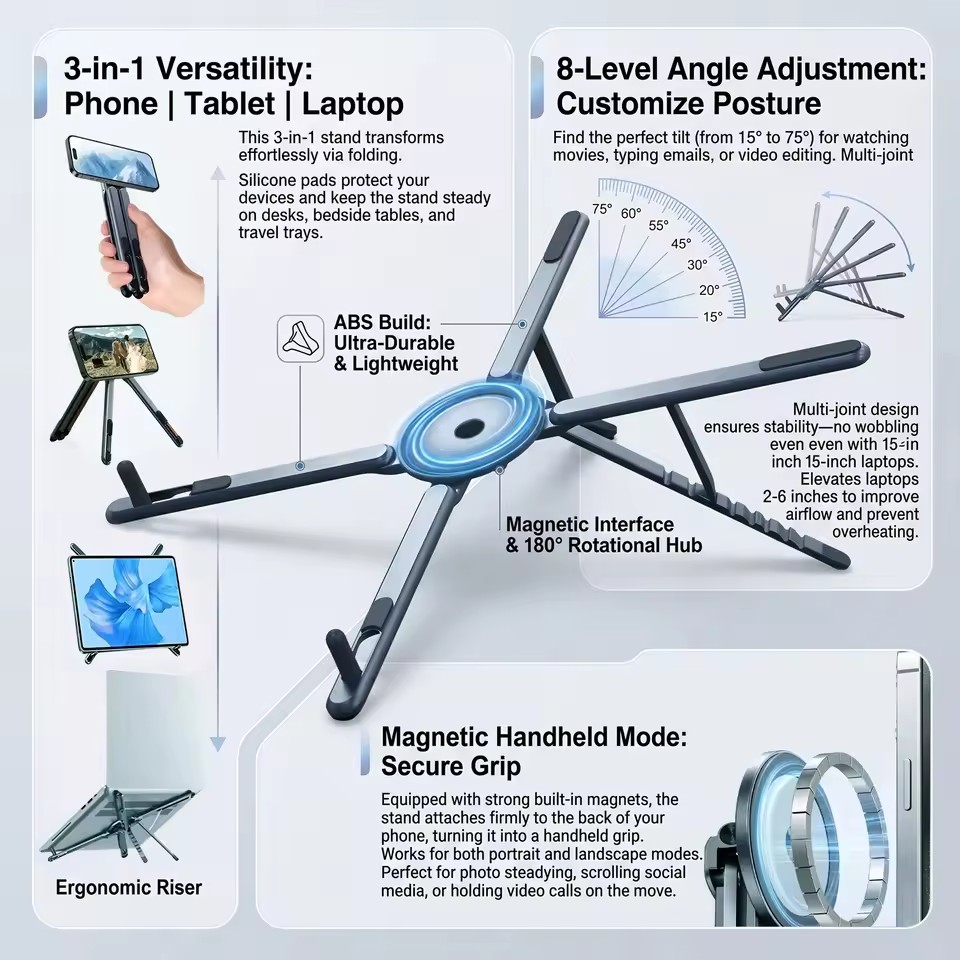 Portable Magnetic Phone Holder - Desk Setup Maker 评论和价格