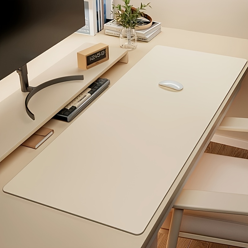 1pc Large Faux Leather Mouse P - Desk Pad Leather Large 评论和价格