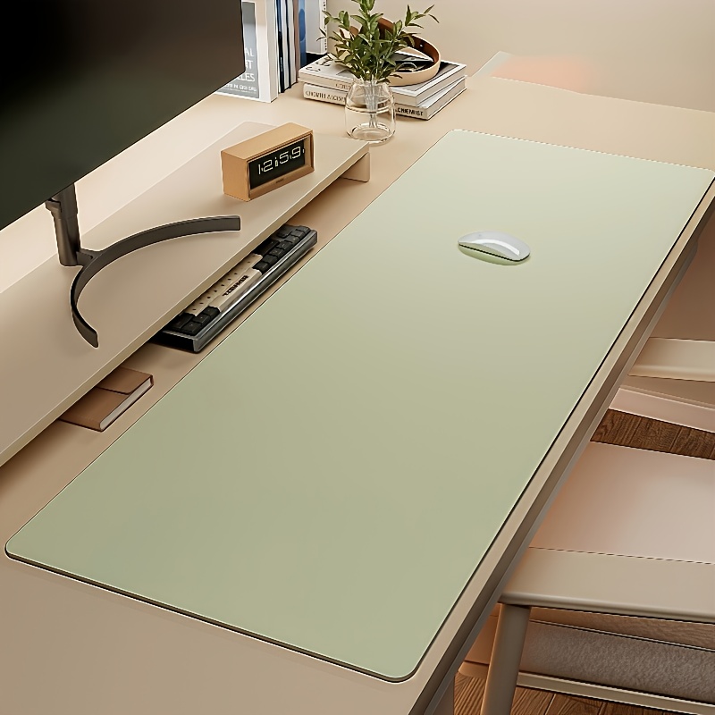 1pc Large Faux Leather Mouse P - Desk Pad Leather Large 评论和价格