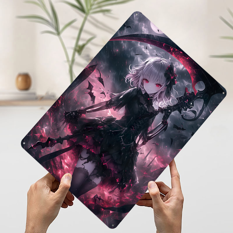 Demon Grim Reaper Girl Poster  - Desk Setup Poster 评论和价格