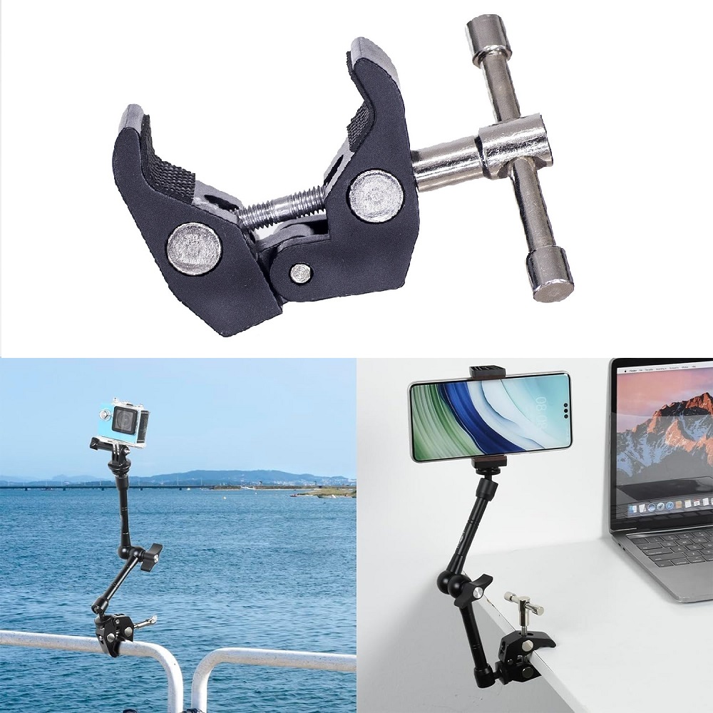Large Arm Clip Ballhead Clamp  - Monitor Arm Clamp 评论和价格