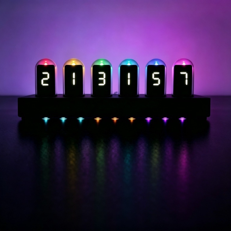 IPS‑Simulated Nixie Tube Clock - Desk Setup Youtube 评论和价格