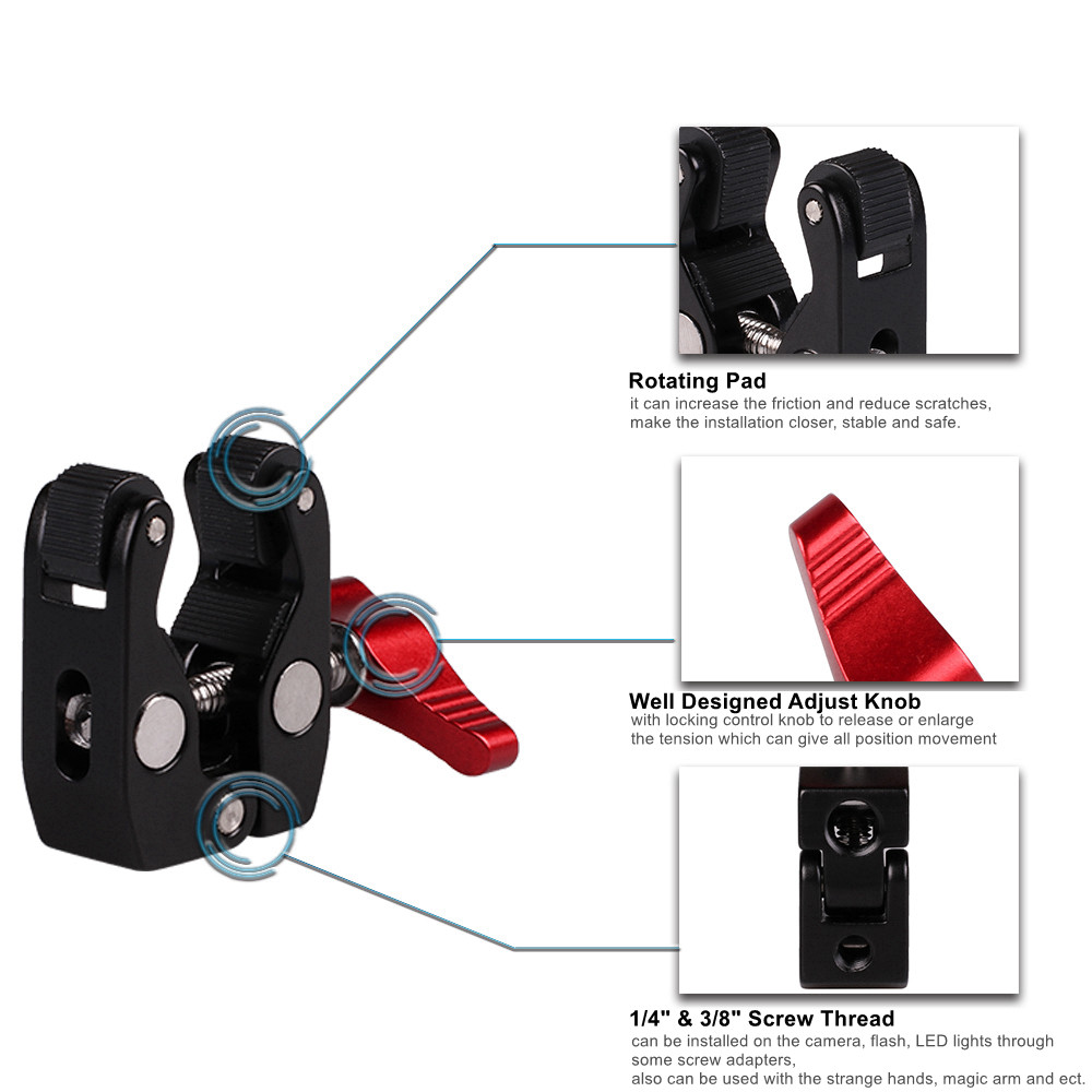 Metal Multi-function Ball Head - Monitor Arm Clamp 评论和价格