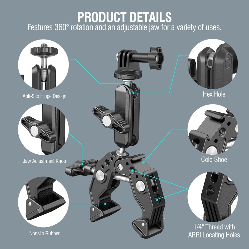 Universal Aluminum Super Clamp - Monitor Arm Clamp 评论和价格