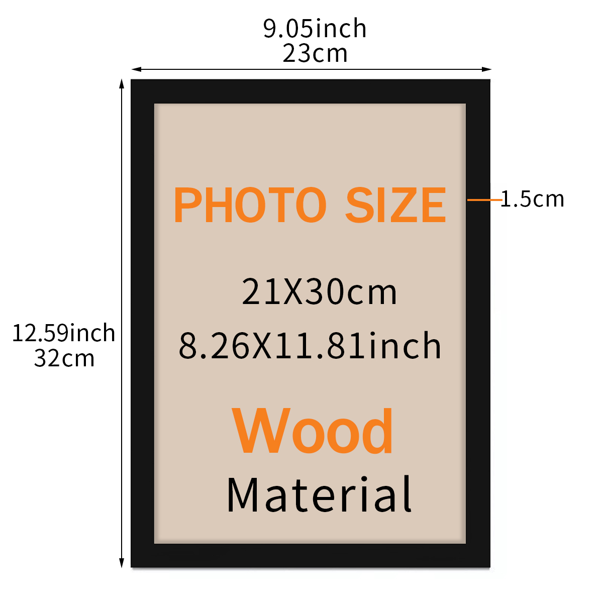 A4 Wooden Photo Frame Anime Be - Desk Setup Poster 评论和价格