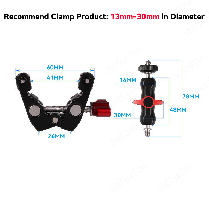 Multi-function Ball Head Super - Monitor Arm Clamp 评论和价格