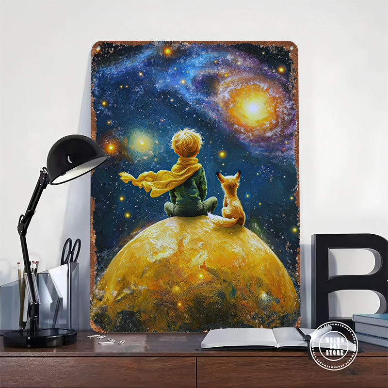 The Little Prince and Fox Prin - Desk Setup Poster 评论和价格