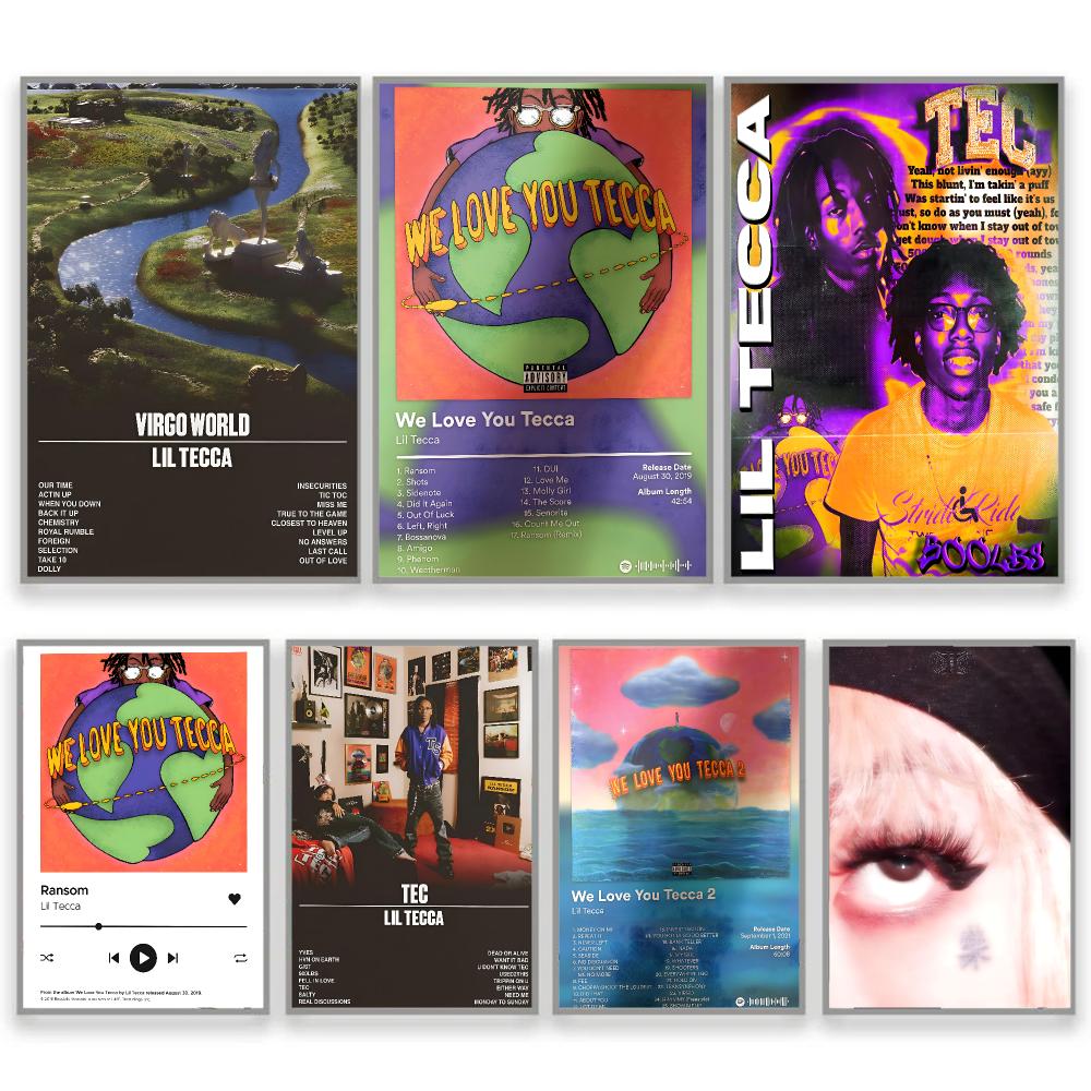 L-Lil Tecca Album Cover Art Hi - Desk Setup Poster 评论和价格