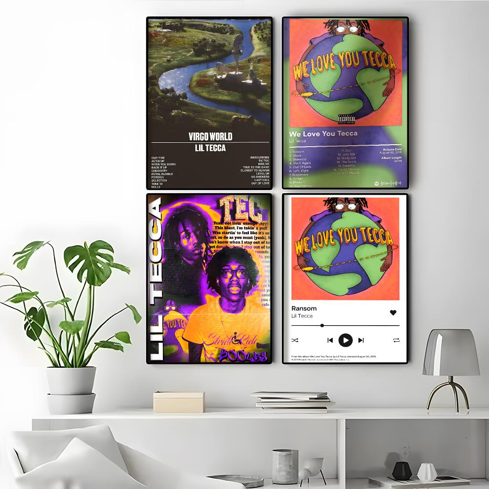 L-Lil Tecca Album Cover Art Hi - Desk Setup Poster 评论和价格