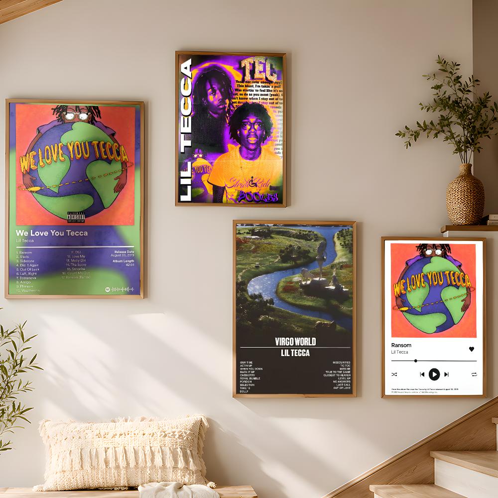 L-Lil Tecca Album Cover Art Hi - Desk Setup Poster 评论和价格
