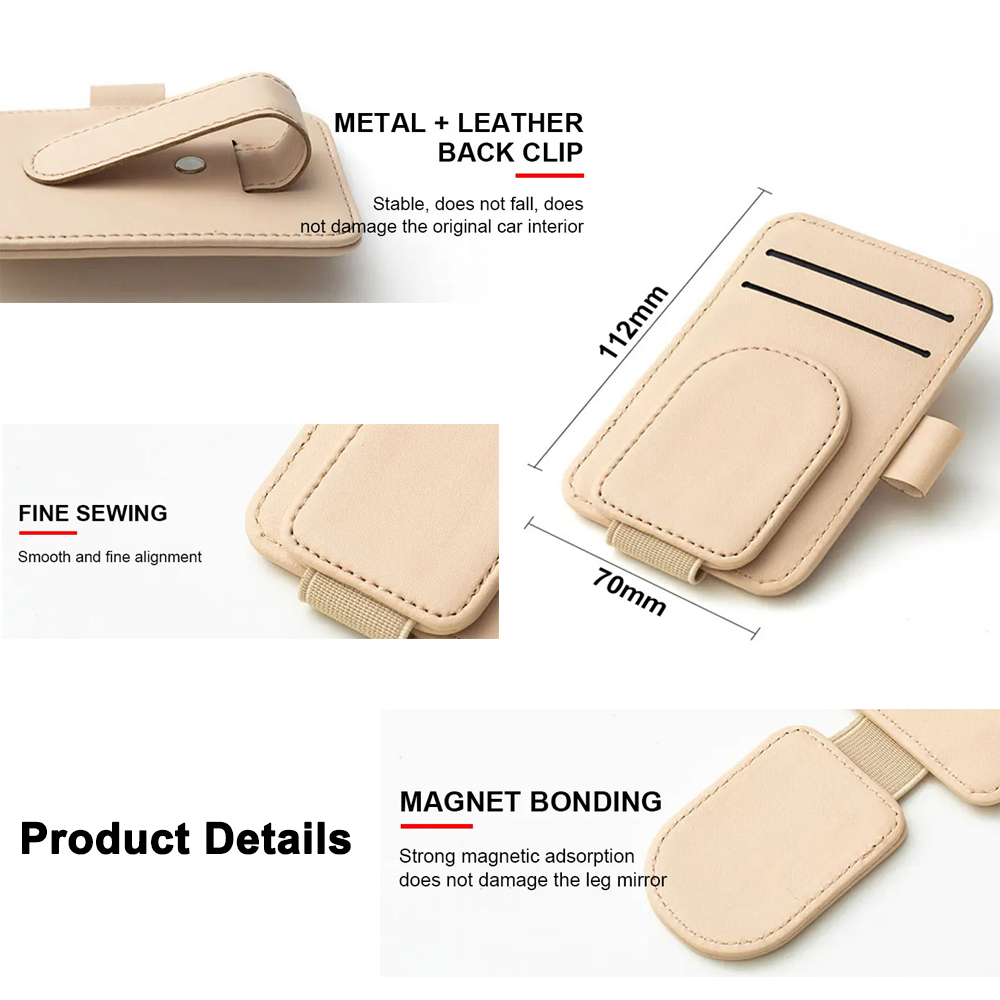 Multifunctional Pu Leather Car - Pen Cup Magnetic 评论和价格