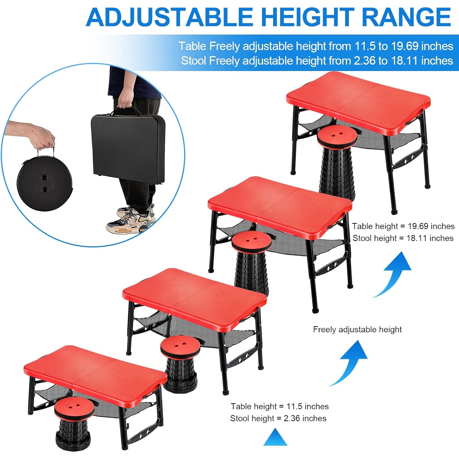Retractable Folding Table & St - Desk Setup Maker 评论和价格