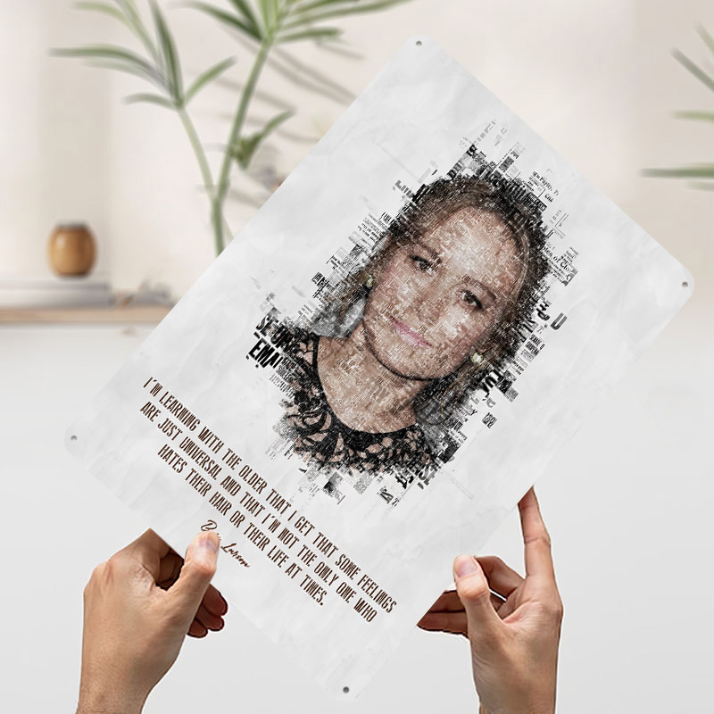 Brie Larson Quote Art Tin Post - Desk Setup Poster 评论和价格